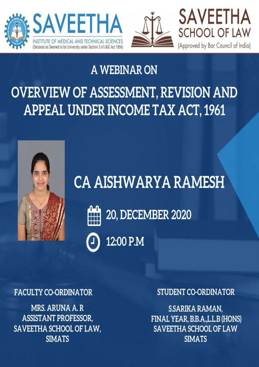 An Overview of assessment , revision , appeal under Income Tax Act ,1961