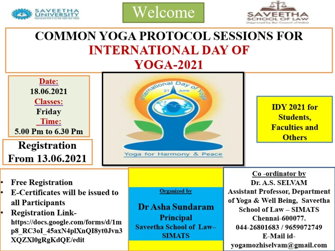 Common Yoga Protocol session for International Yoga Day’ 2021
