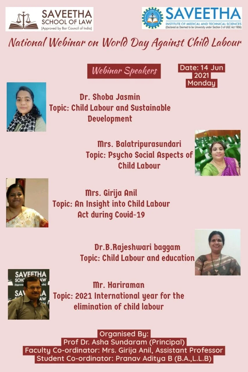 Webinar on child labour