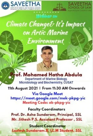 Climate Change and its Impact on Artic Marine Environment