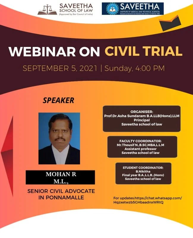 Webinar on Civil Trial 