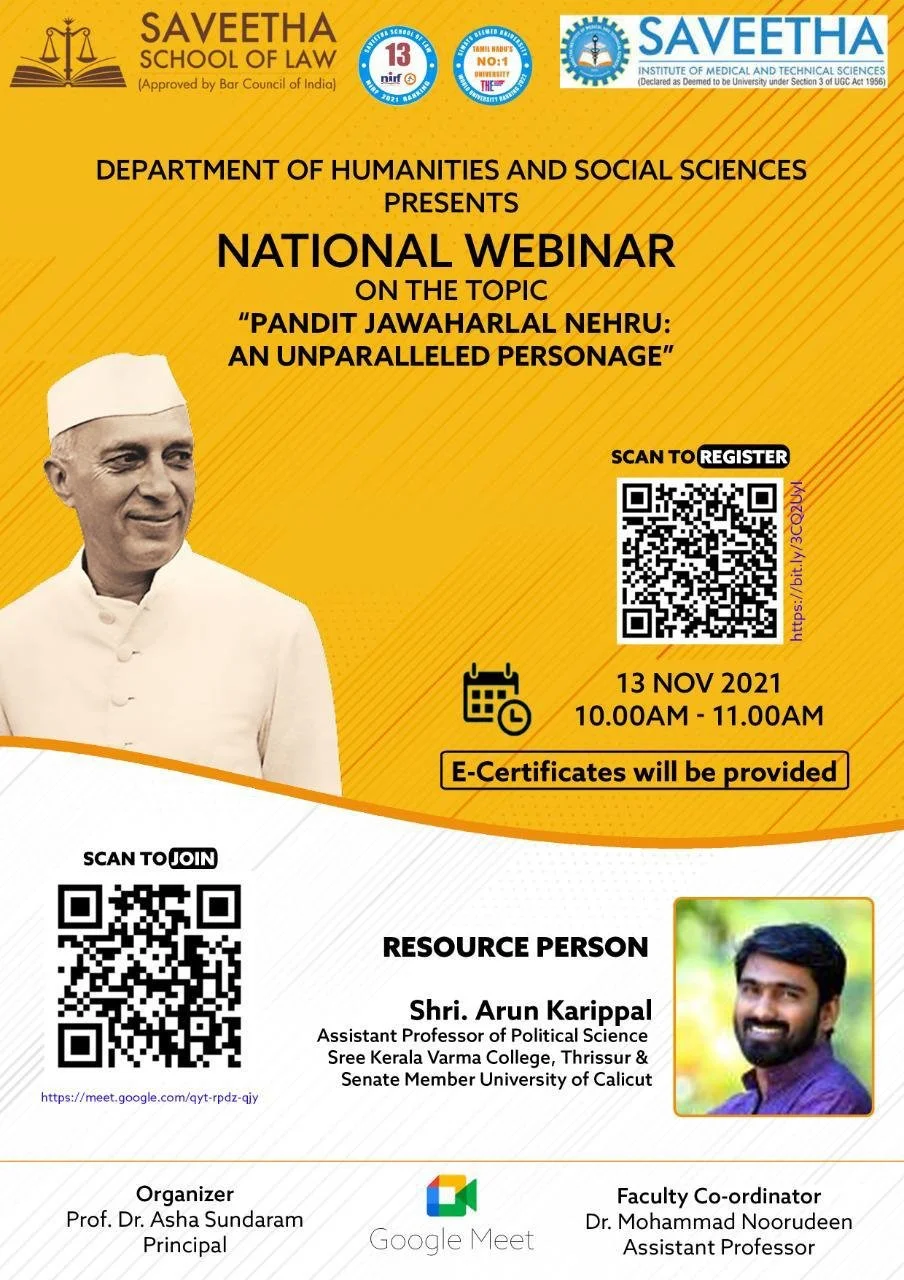 National Webinar on An Unparalleled Personage 