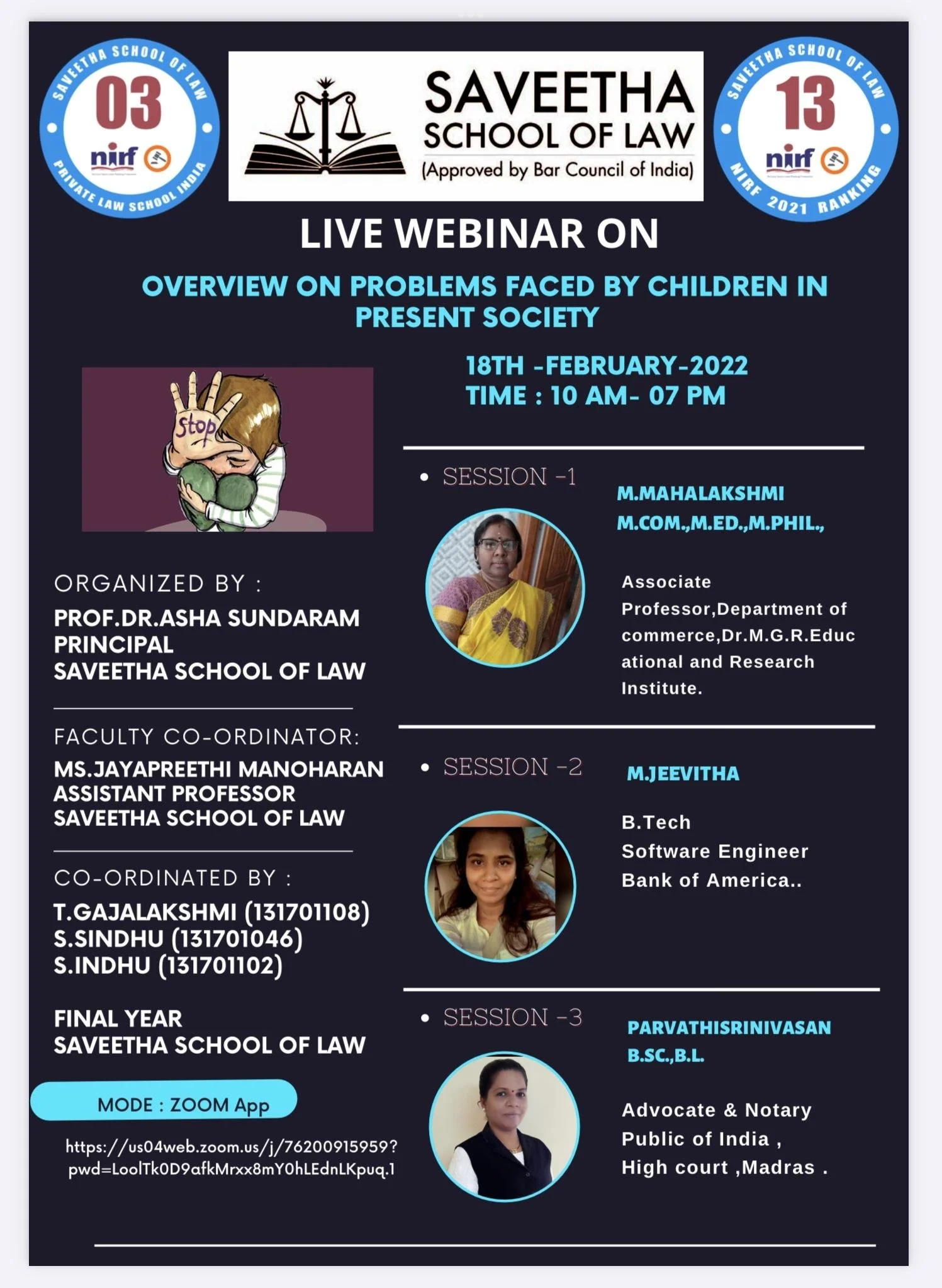 Webinar on EFFECTS OF SMARTPHONES ON CHILD DEVELOPMENT IN PRESENT