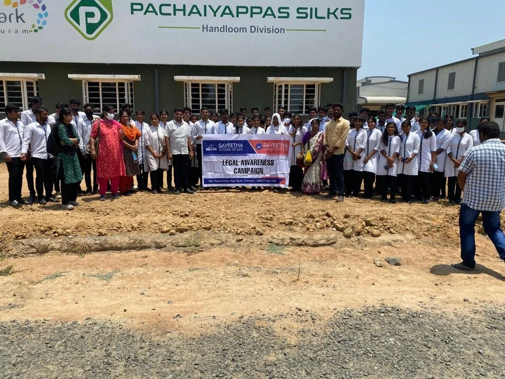 Industrial visit to Kanchipuram silk park 