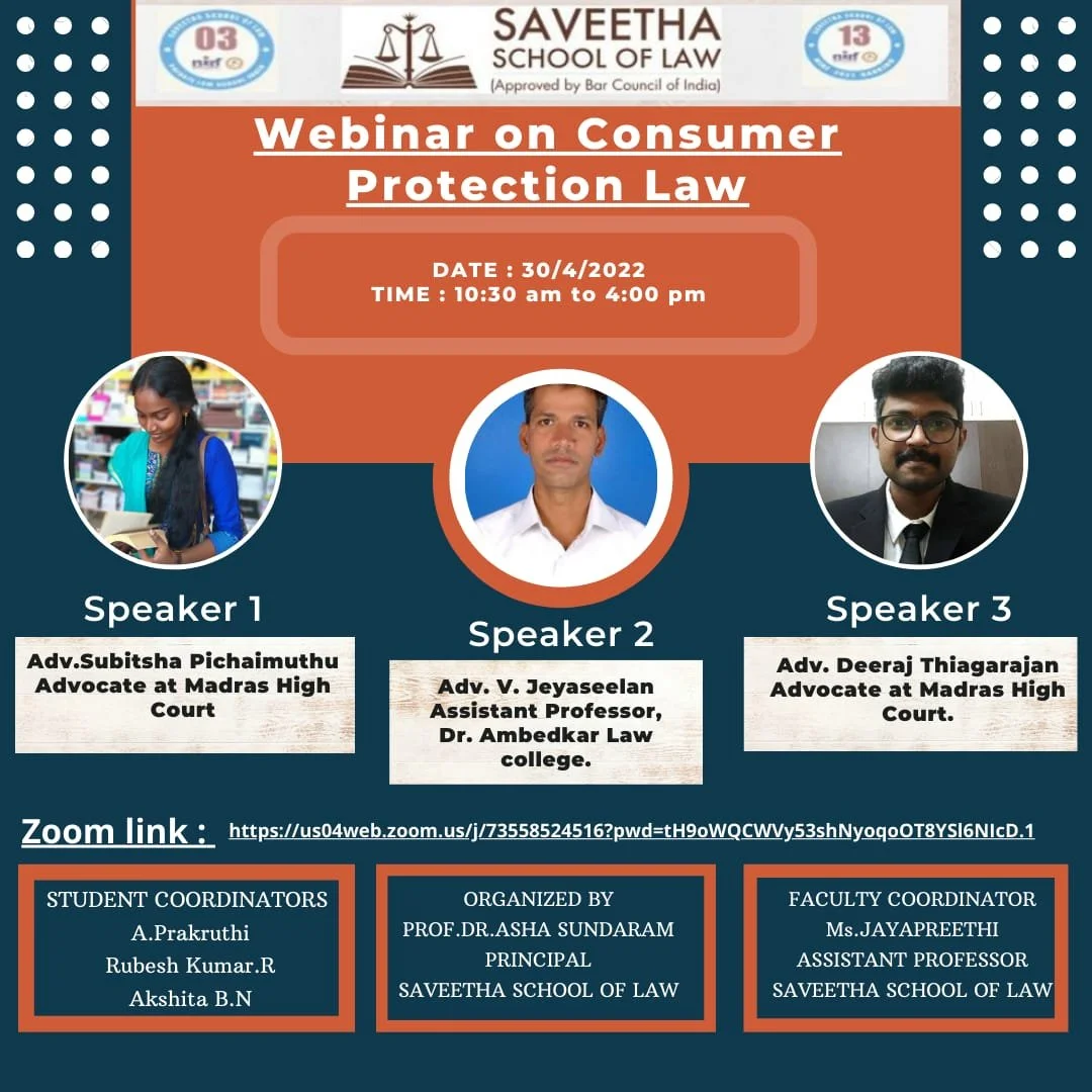 Webinar on Consumer Protection Law 
