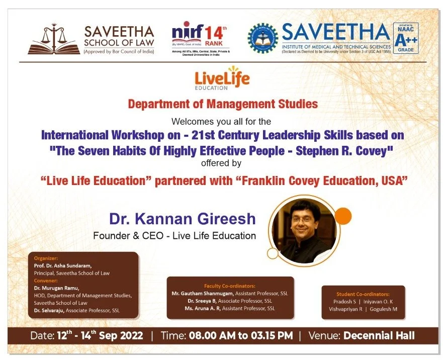 International Workshop on 21st Century - Leadership Skills