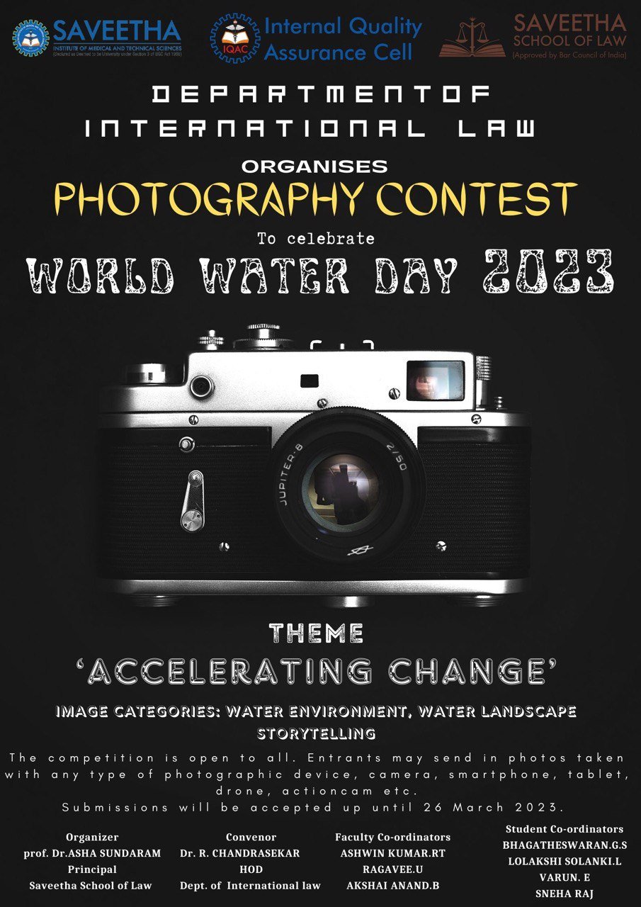 World Water day 2023 Photography Contest