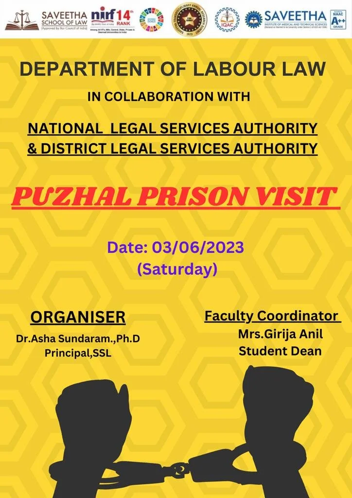 Central Prison Visit, Puzhal