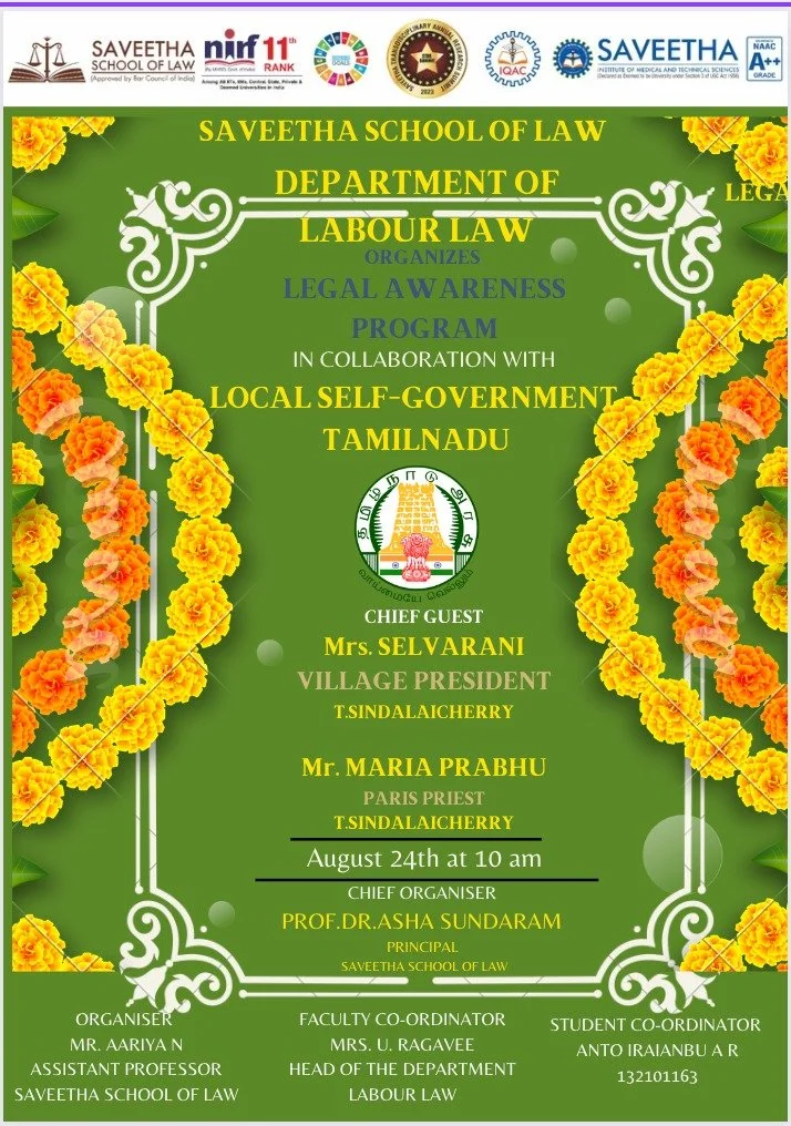 Legal Awareness Camp at Theni District