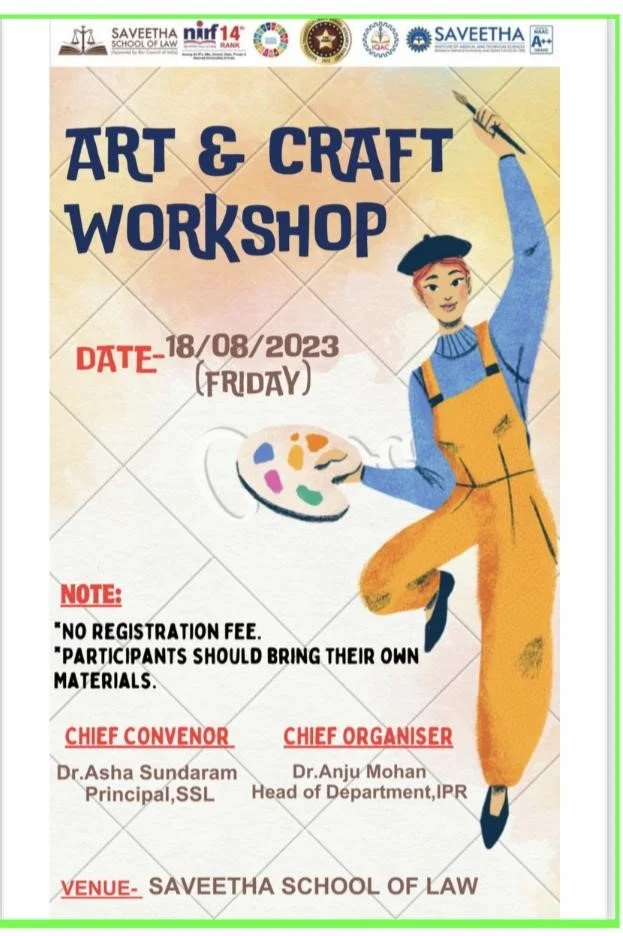The IPR department's Arts and Craft Workshop