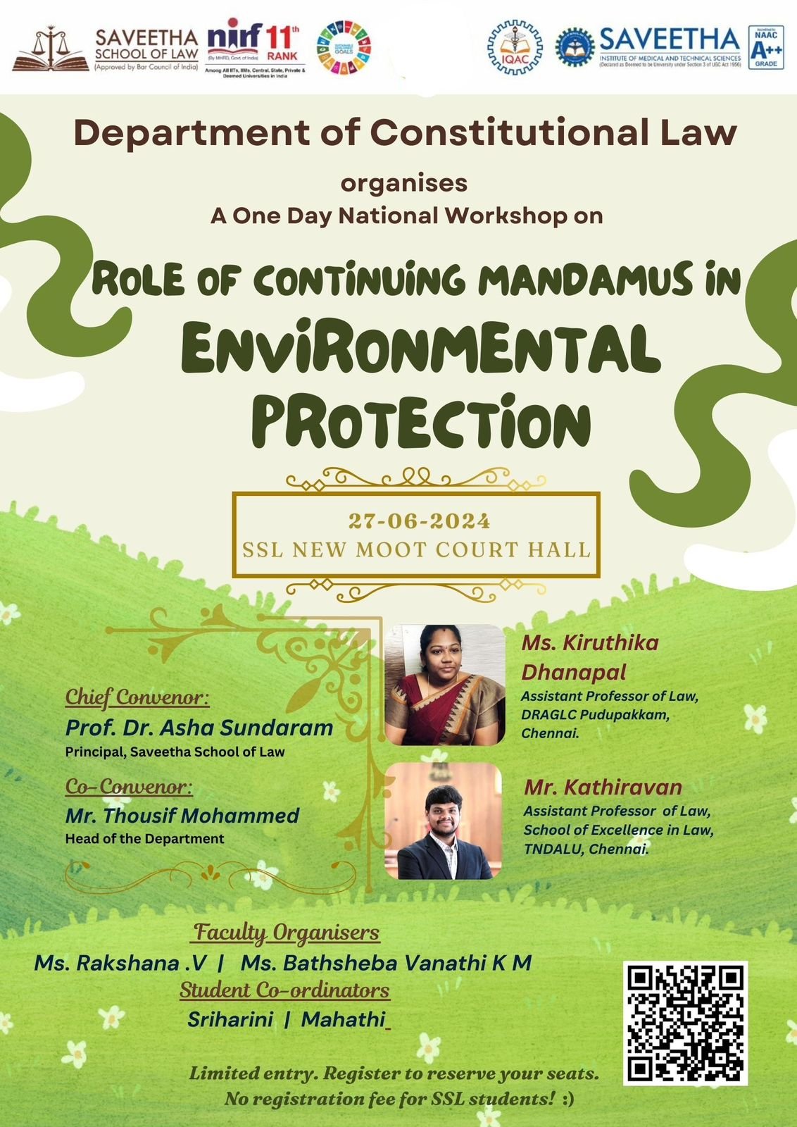 Workshop on “Role of Continuing Mandamus in Environmental Protection”