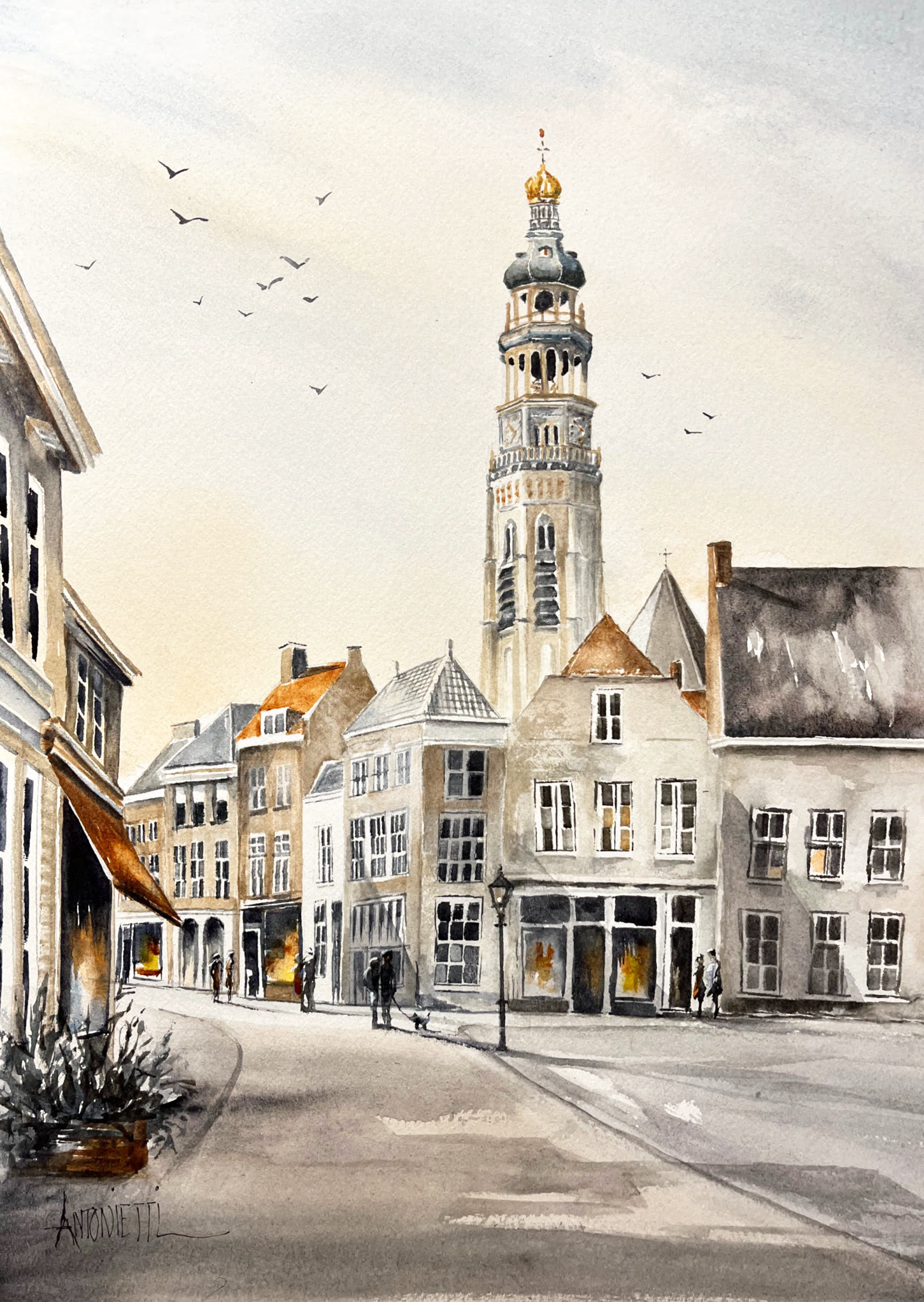 aquarel 30x40cm