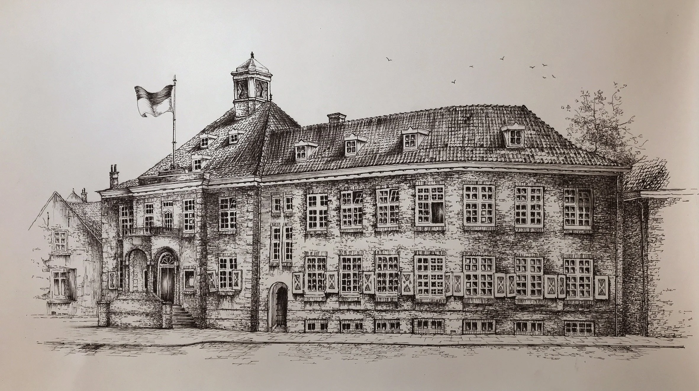 pentekening 40x80 cm