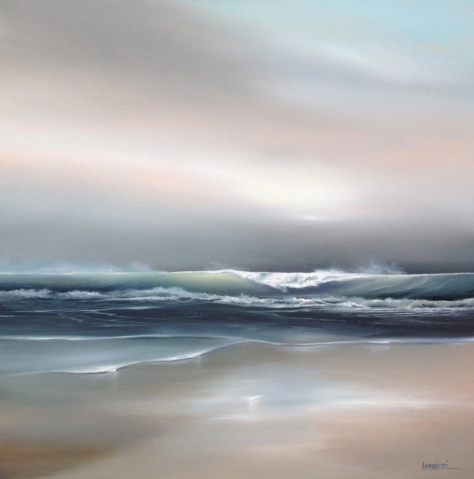 olieverf 80x80 cm