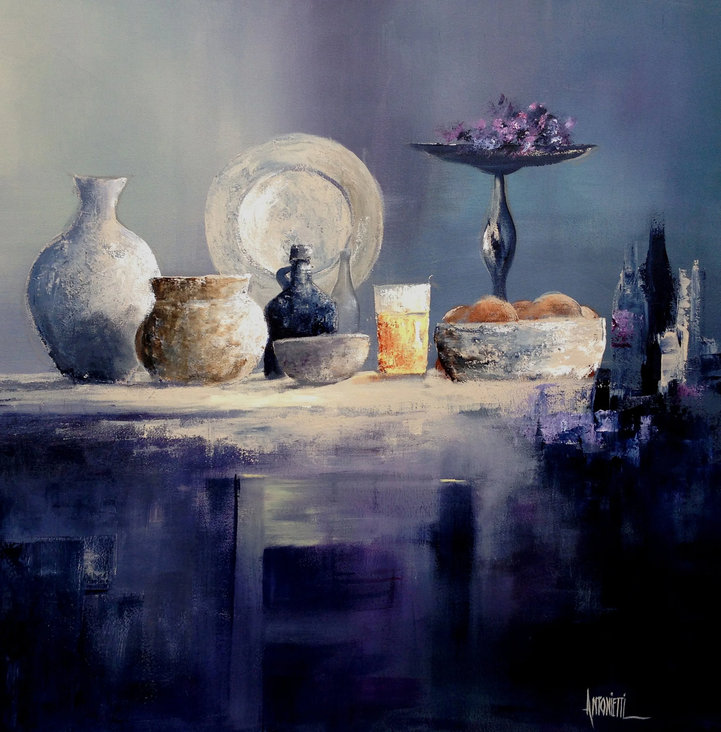 olieverf 80x80 cm