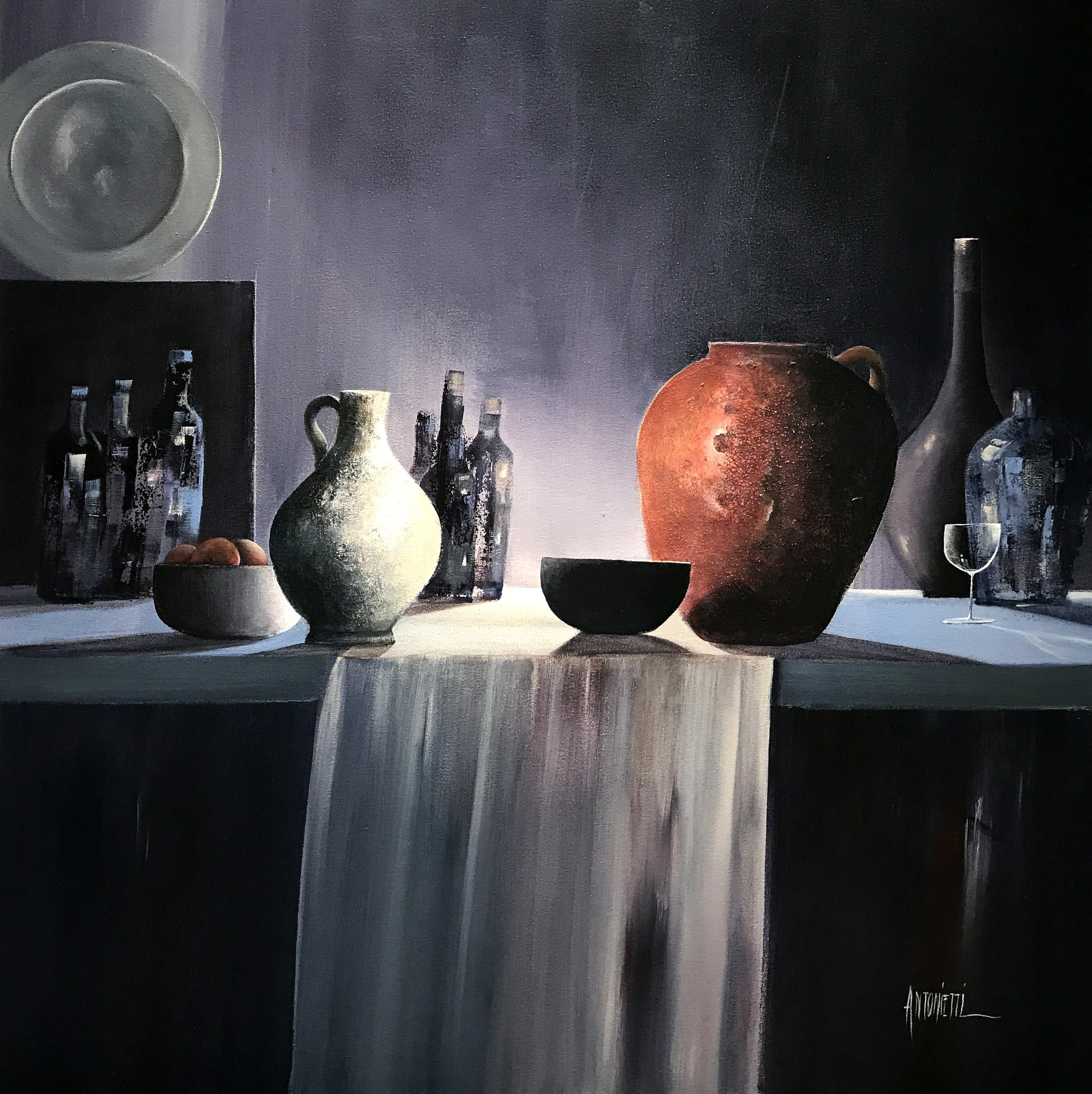olieverf 80x80 cm