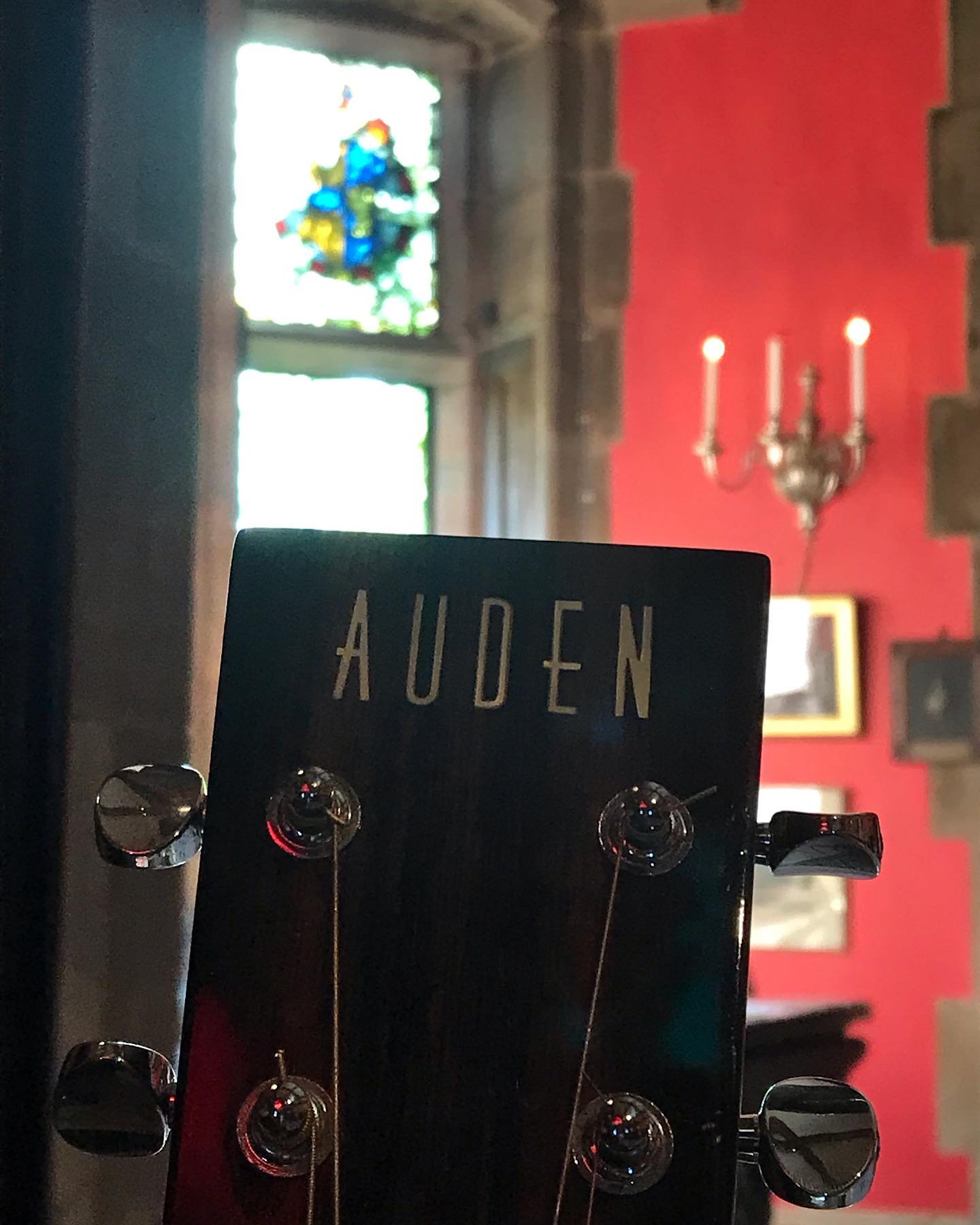 Pictures of varying quality of a couple of lovely places my @auden_guitars guitar and I have had the pleasure of playing in in the last few days. The first 3 pics were taken at Muncaster Castle, where I played for a special birthday celebration on th
