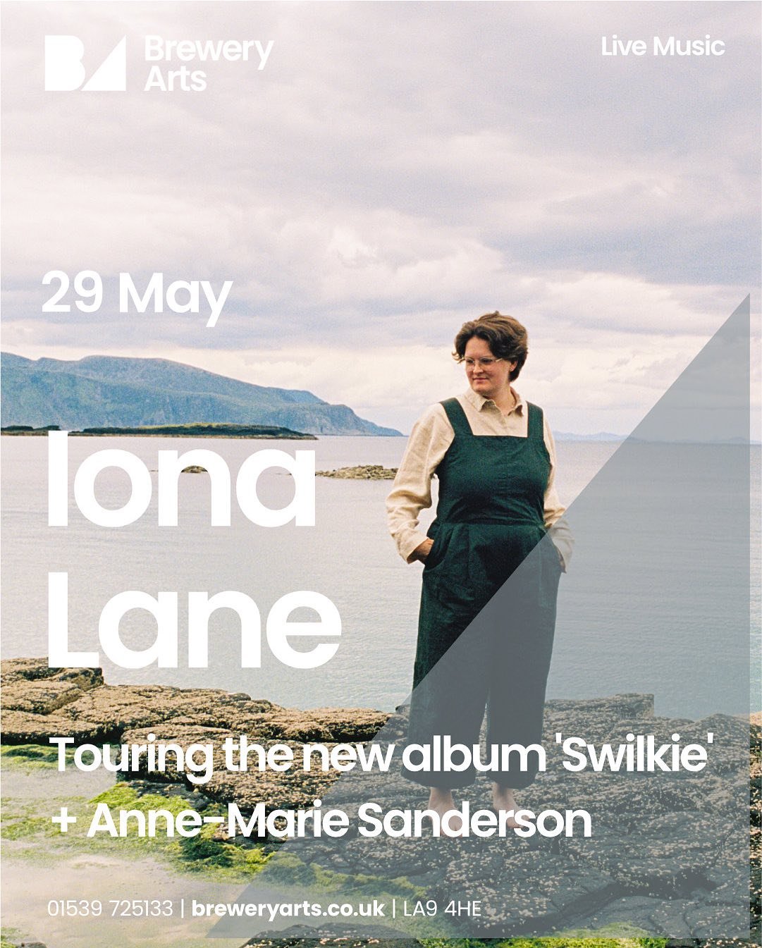 A reminder about tonight&rsquo;s gig at @brewery_arts_kendal opening for @ionalanemusic !
💚💙💚💙💚💙
It will be my last solo gig for a while &mdash; tomorrow&rsquo;s @stmarysevents gig has been postponed until the autumn (new date to be announced s