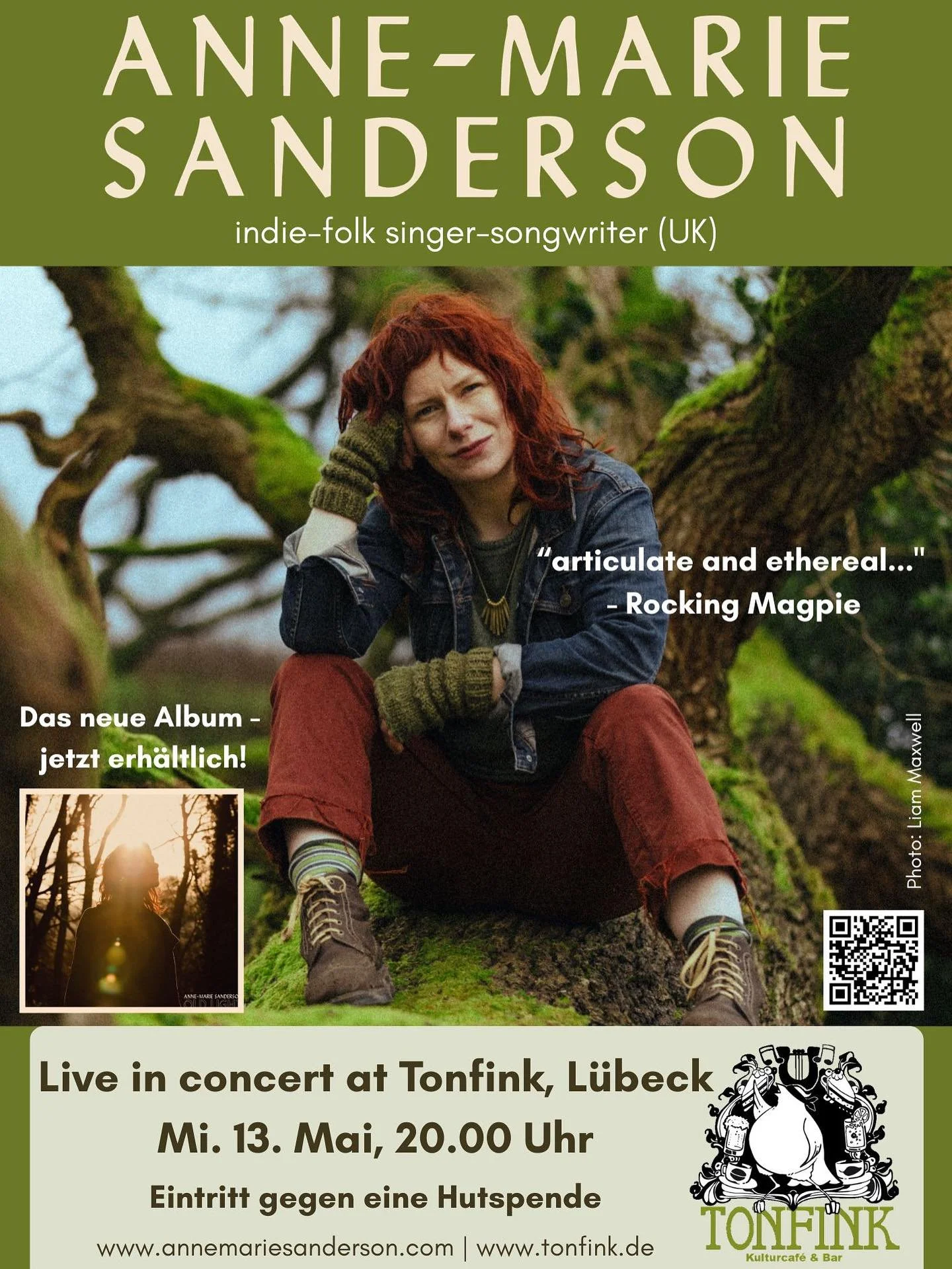 One month today I&rsquo;ll be making my debut in L&uuml;beck, Germany at beautiful venue @tonfink 🤗
Oh look, here&rsquo;s a poster!

Tour dates:
11th May @hauseifgenofficial Wermelskirchen DE
13th May @tonfink L&uuml;beck DE
14th May @heimathavel Be