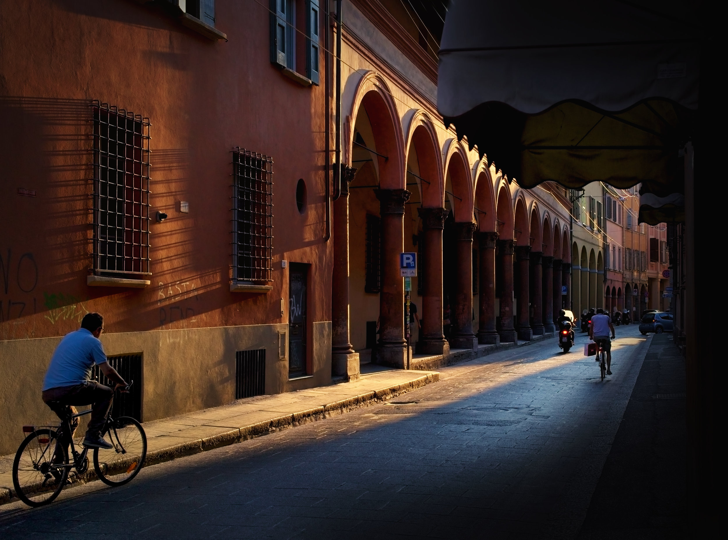 Sunny Evening Cycle, Bolgna Italy
