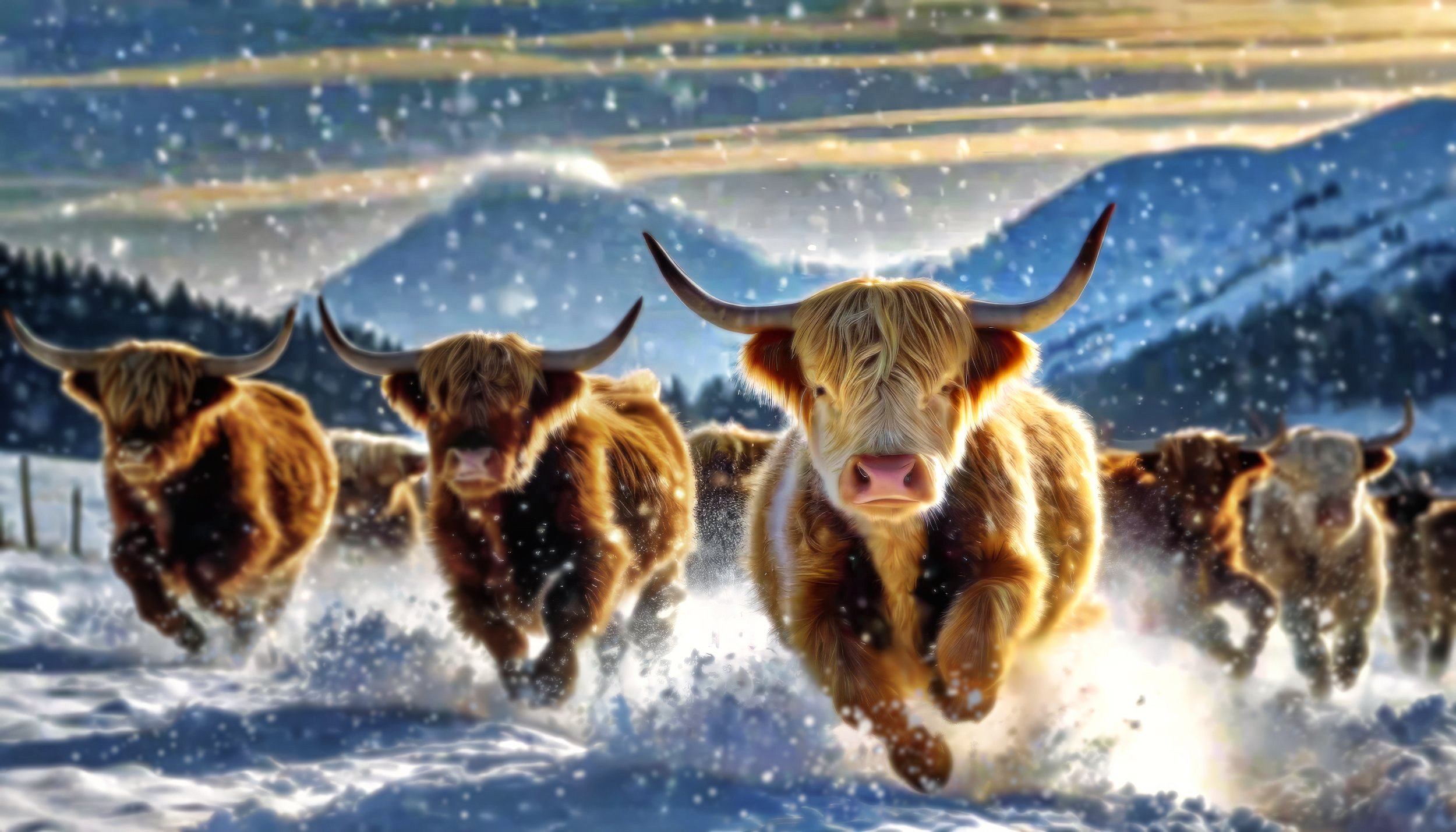 Charge of the Highland Coo's