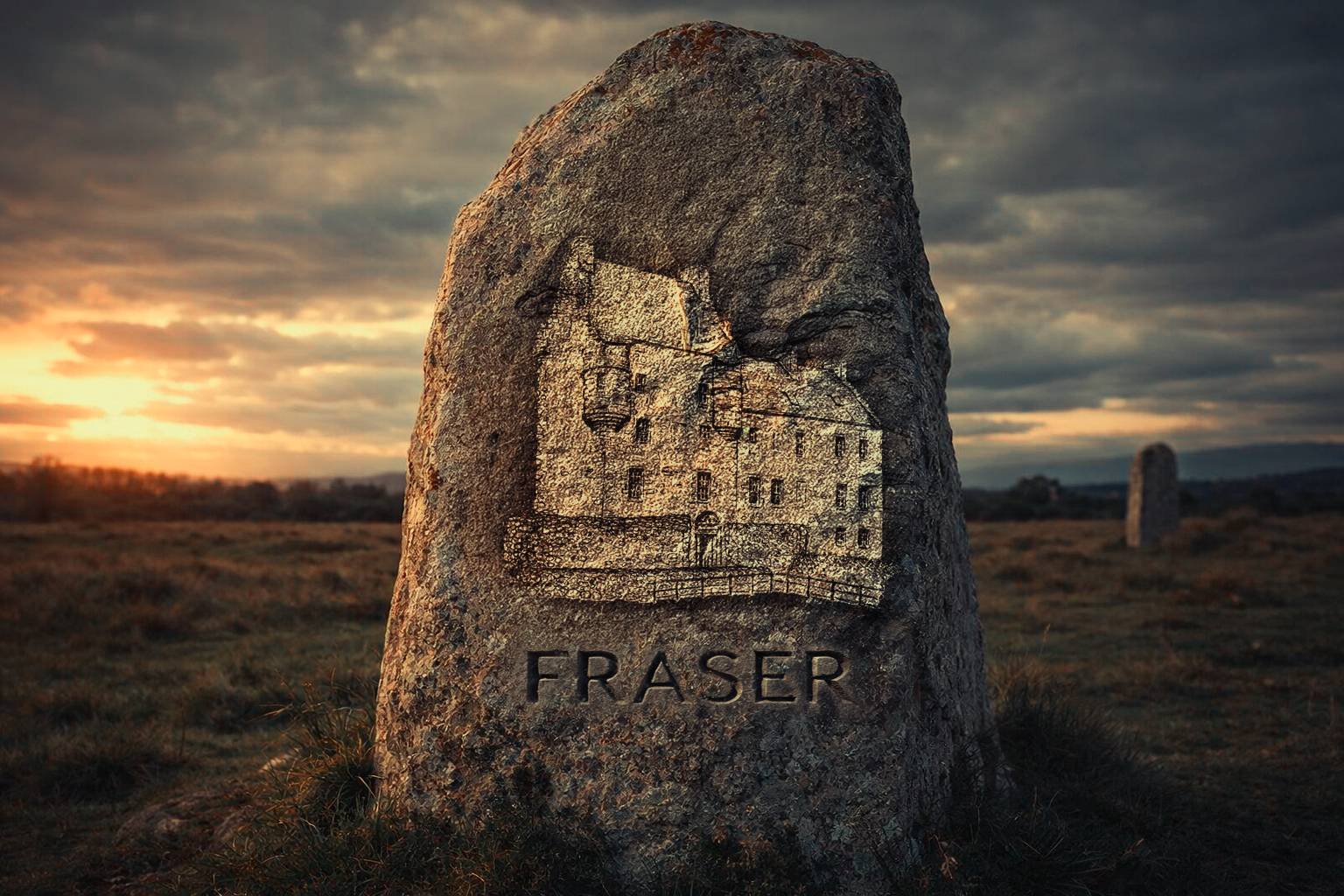 Lallybroch Fraser Stone at Culloden