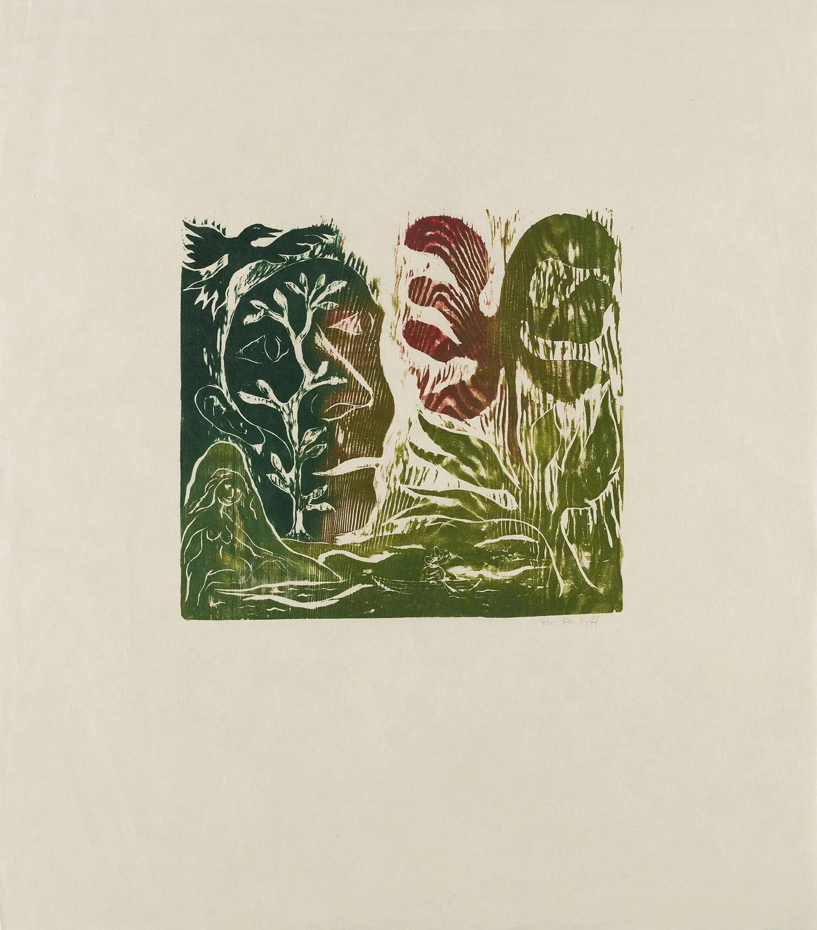 Ken Kiff, Green Flower, 1991.jpg
