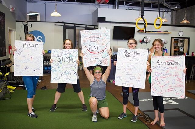 What does PLAY, EXPLORATION, HEALTH, STRENGTH look like to you?
.
We tasked our attendees to share words and thoughts that came to mind when thinking of these different topics and loved to see how it played out. .
The coolest part is that while we al