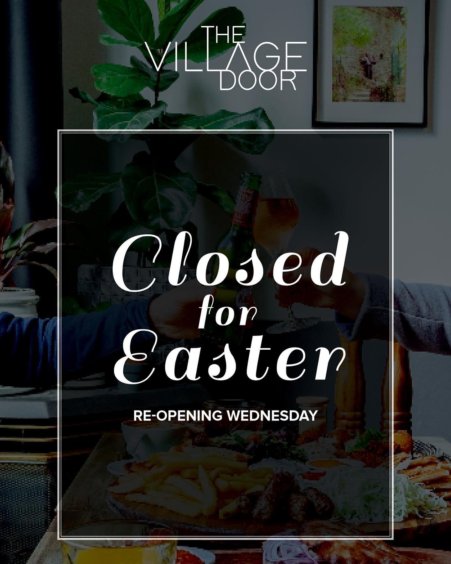 🐣 Hi all! We&rsquo;re taking a break and will be closed from Good Friday. We&rsquo;ll be back open on Wednesday April 7th. We hope everyone has a safe and happy Easter! #thevillagedoor #thevillagedoorgeelong