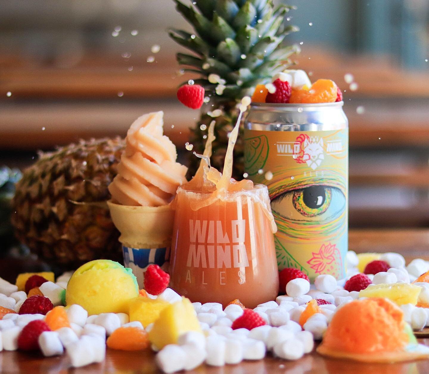 792 pounds of fruit were used in the making of Vision Board. 792!!!! That&rsquo;s 40 pounds per keg. The most fruit we&rsquo;ve EVER put in a beer 🤯🤯 on tap &amp; in ice cream cones now at the brewery 🍻

Vision Board clocks in at 6.2% ABV and is a