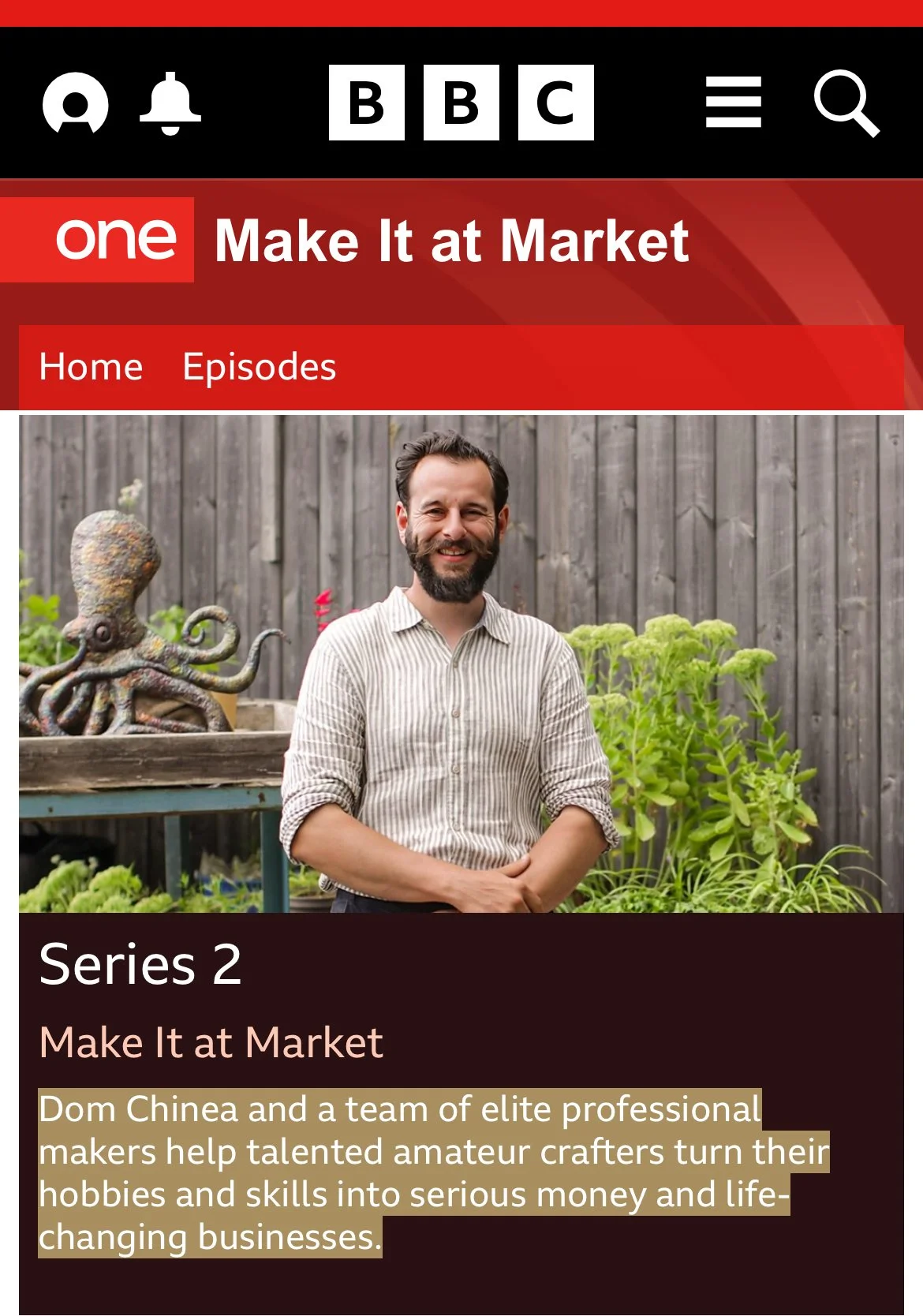 Make It At Market BBC Feature promotion