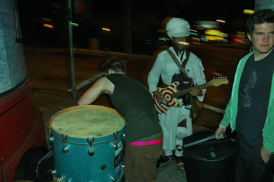 Yours truly loading out on Sunset Blvd w/ the legendary Harry Perry