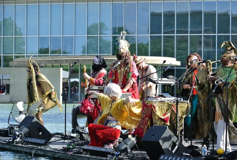 Golden Dawn Arkestra danced under the sun at The Modern - Photo Credit: Prewitt Scott-Jackson