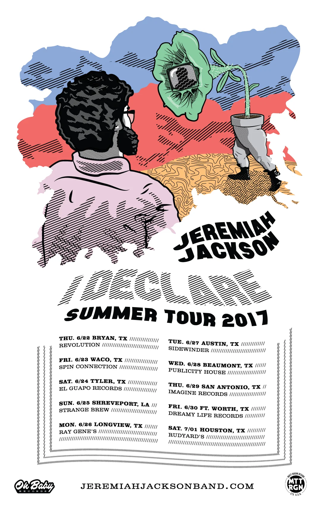 Tour Poster courtesy of Jeremiah Jackson - Album & Tour Poster Art by Matt Ragan