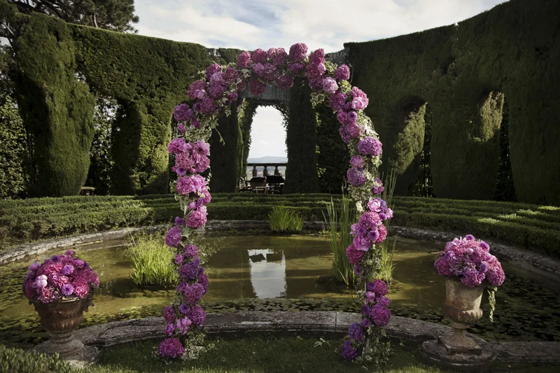 savvyeventstudio.com | Wedding Ceremony at Villa Gamberaia and St. Regis Hotel Reception | Florence Italy Weddings | Savvy Event Studio