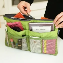I am loving this organizer by MochiThings . They come in a bunch of fun colors and are just $37.99! The act of endlessly searching for what you need while in a hurry or sitting on a plane is cut in half with this hack!