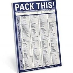 Whether you buy a pre-made pack pad or create your own, jotting it down before you start is an important first step! Grab this master list pad for just $6.99 here.