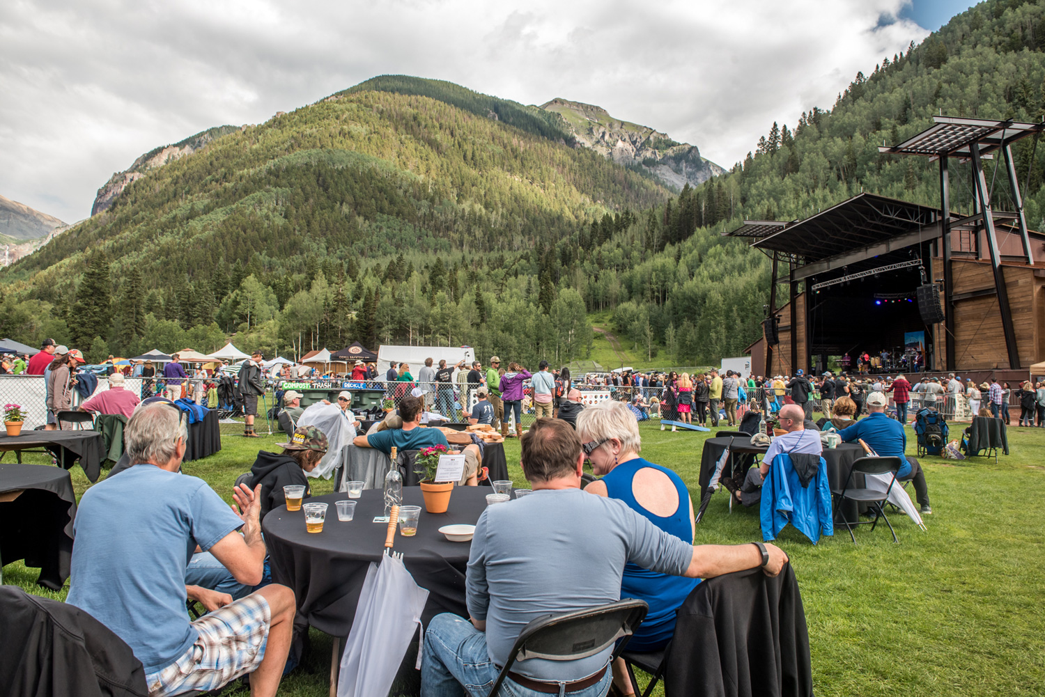 Enjoy an unobstructed view of the stage from the Patron Area.