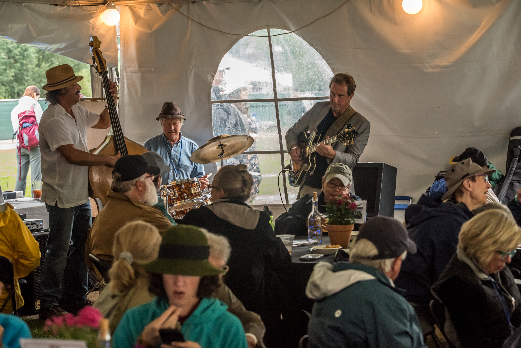   Pop-up Jazz performances between Main Stage acts are one of the many amenities&nbsp; the Patron/VIP lounge has to offer.&nbsp;&nbsp;  