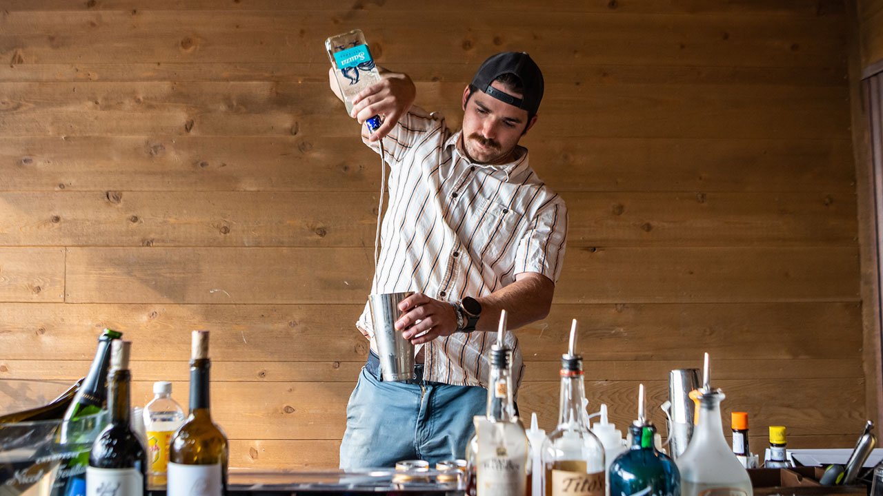   Backstage and Stage-side open bars offer a variety of drinks and    Craft Cocktails    by Festival Mixologist  Andrés Vargas-Johnson.      