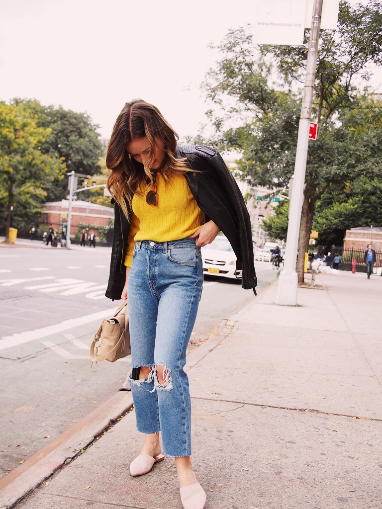 style yellow sweater