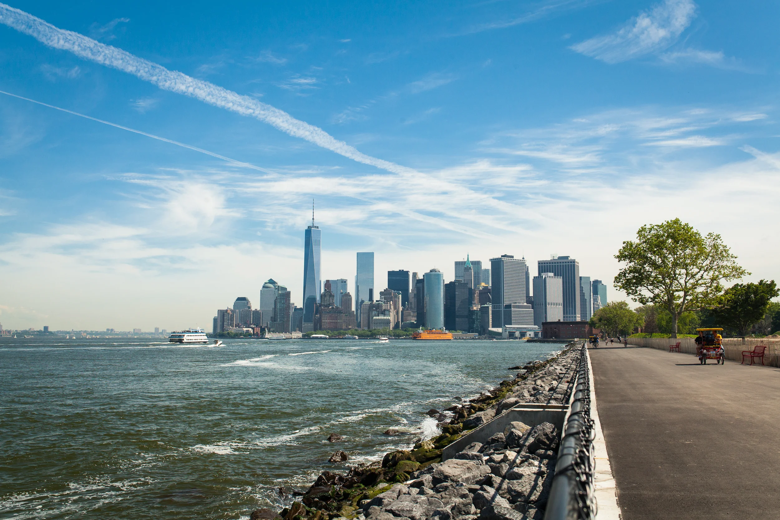 View of Lower Manhattan taken from Governor's Island