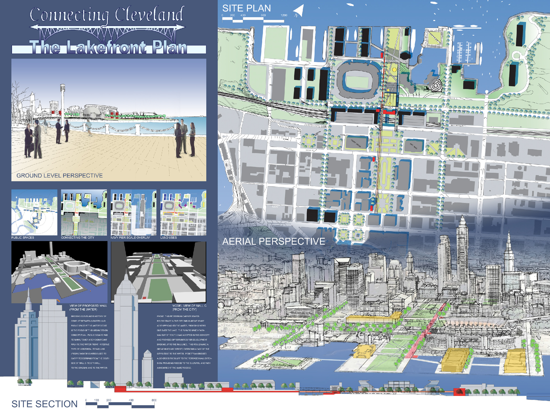   "CONNECTING CLEVELAND"   - Urban Design Competition for Cleveland, Ohio 