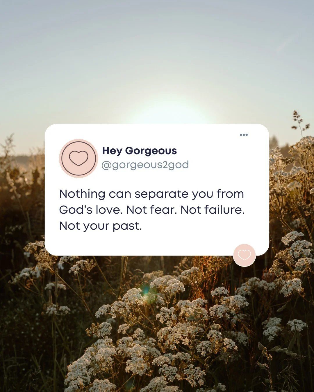 You&rsquo;re not too far and you&rsquo;re not too broken. God&rsquo;s love holds steady, even when you don&rsquo;t feel it.  You are still His. Always.  #Gorgeous2God #StillLoved #FaithAndHealing #GodsLoveIsConstant