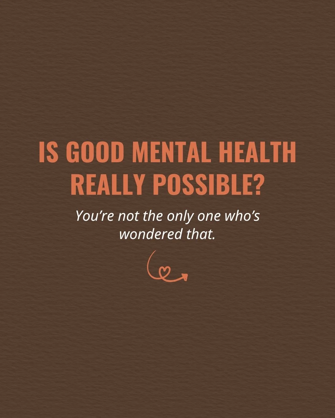 Good mental health is possible &mdash; even when it doesn&rsquo;t feel like it. 💭
Healing takes time, but with God, peace is something you can grow into day by day.

You&rsquo;re not too far gone, too emotional, or too much. You&rsquo;re human, and 