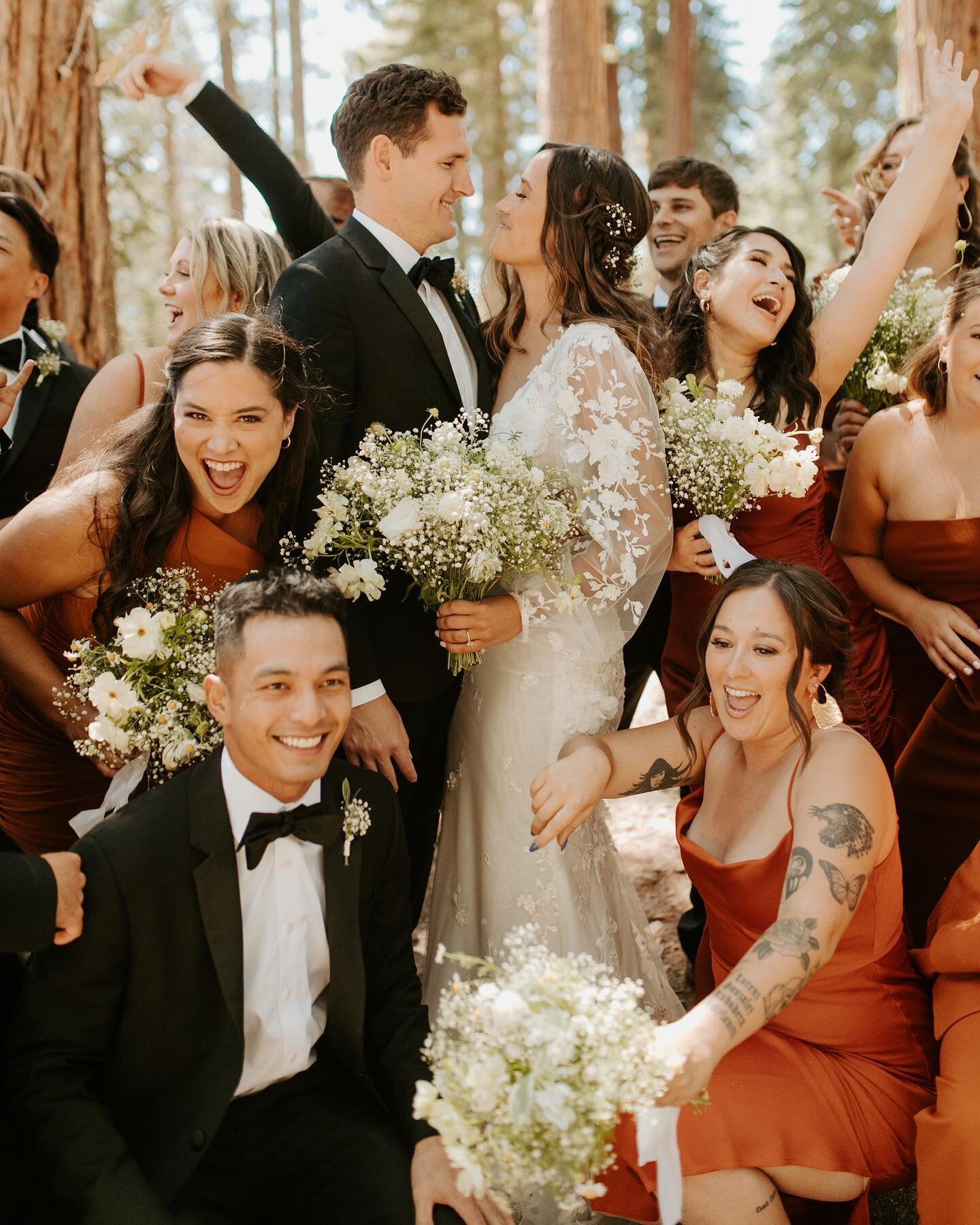 Wedding parties can be one of the best and most memorable parts of a wedding! This wedding party was truly epic! 🤍

Did you know that Ancient Romans were incredibly superstitious? Wedding parties consisted of 10 maids and 10 men who protected the br