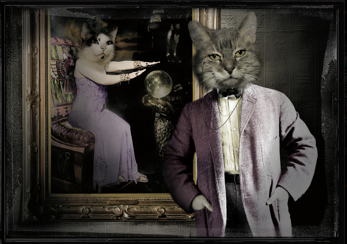 Professor Peabody with Bast