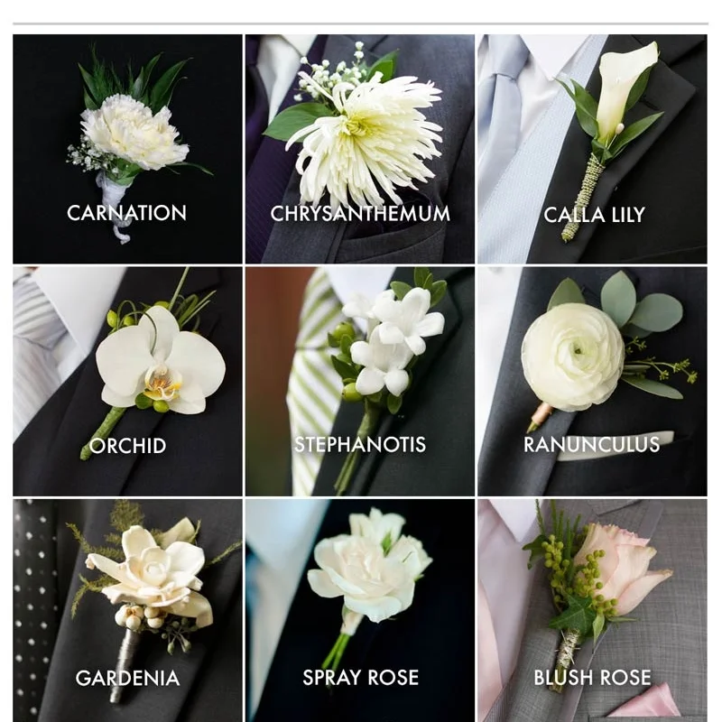 Wedding Boutonniere Inspiration