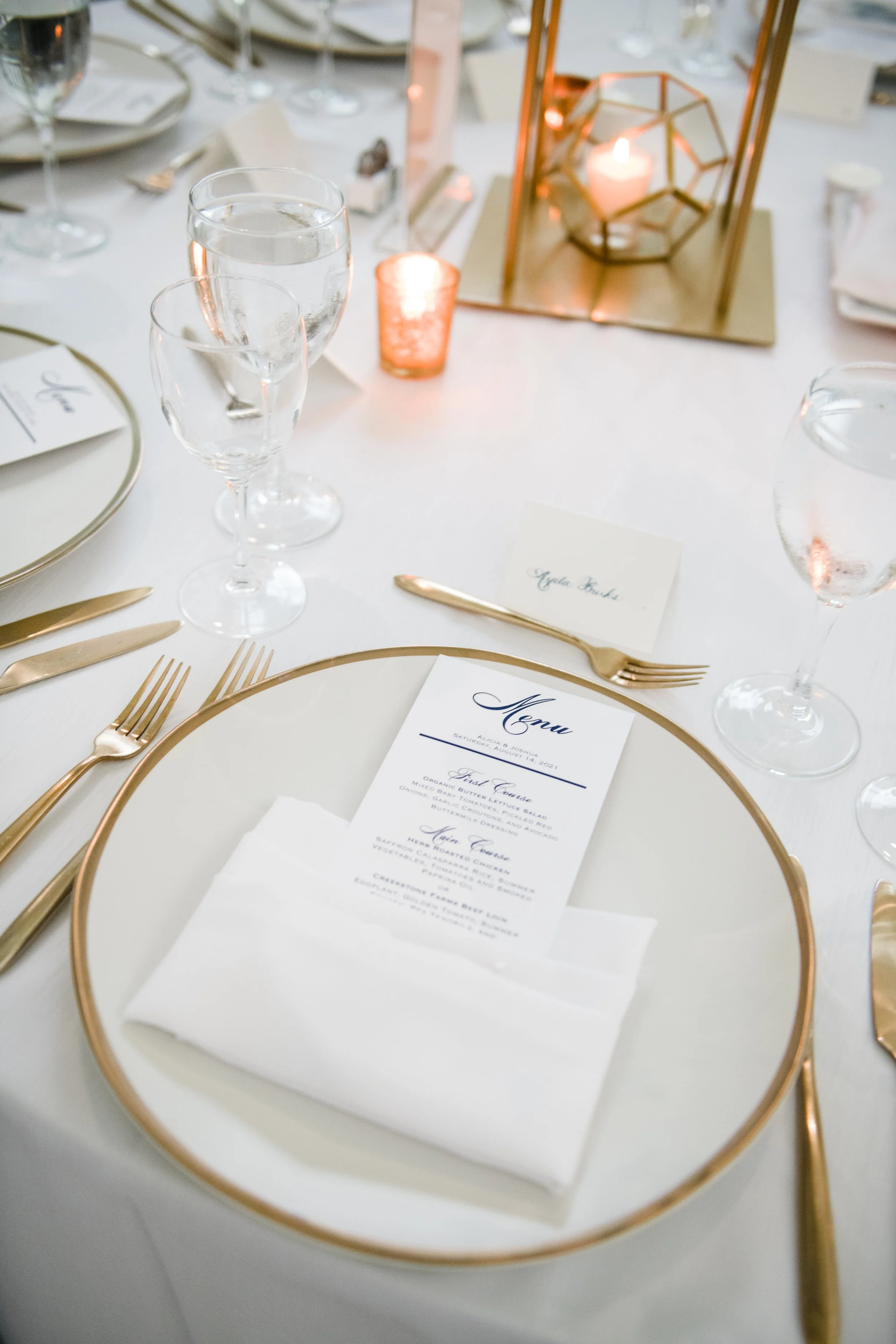 Menu Card Formality