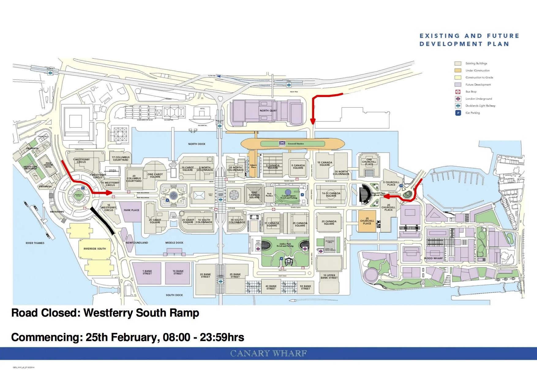 Road closure Saturday 25th February 8am - midnight